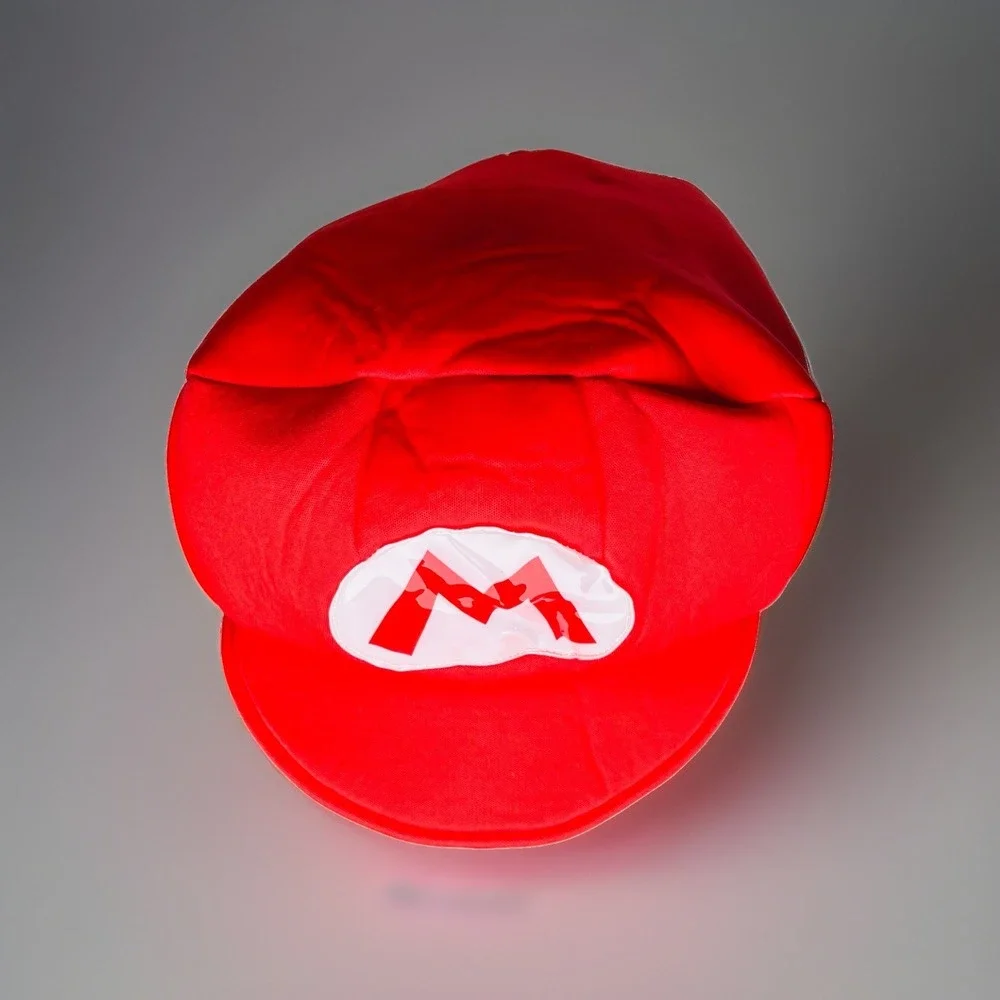 Nintendo Super Mario Red Costume Hat Cosplay Halloween Dress Up Party Cap